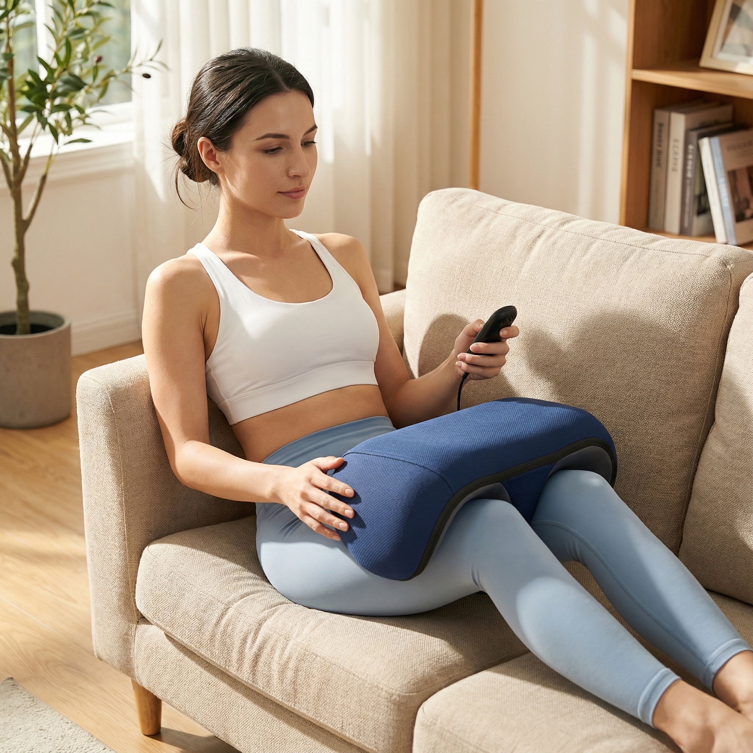 3D-Massagekissen mit Wärme – Gezielt entspannende Massage für Oberschenkel, Hüften, Beine & Füße