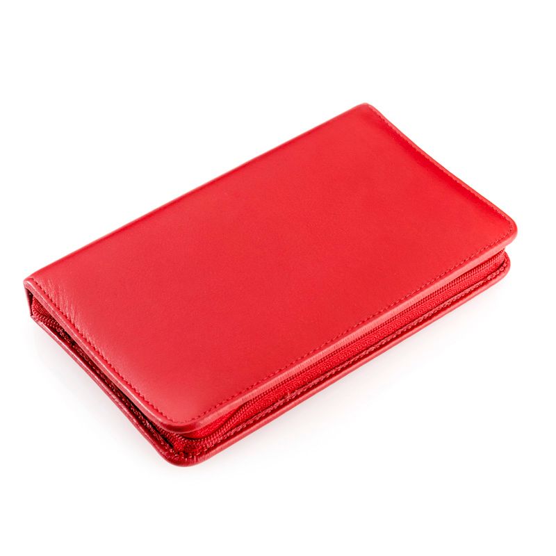 REMOS Etui "Boreas", echtes Leder, rot, leer