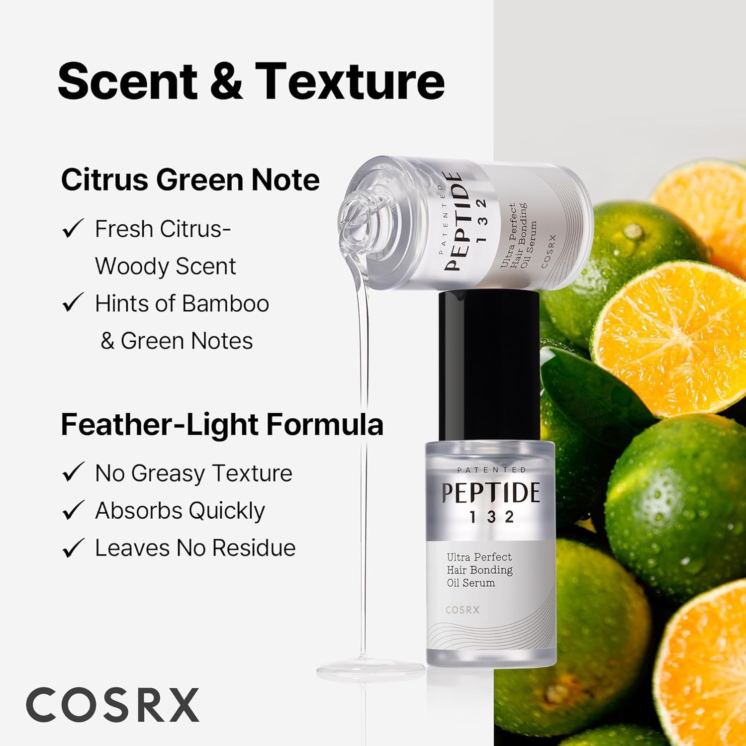 COSRX Peptide 132 Ultra Perfect Hair Bonding Oil Serum