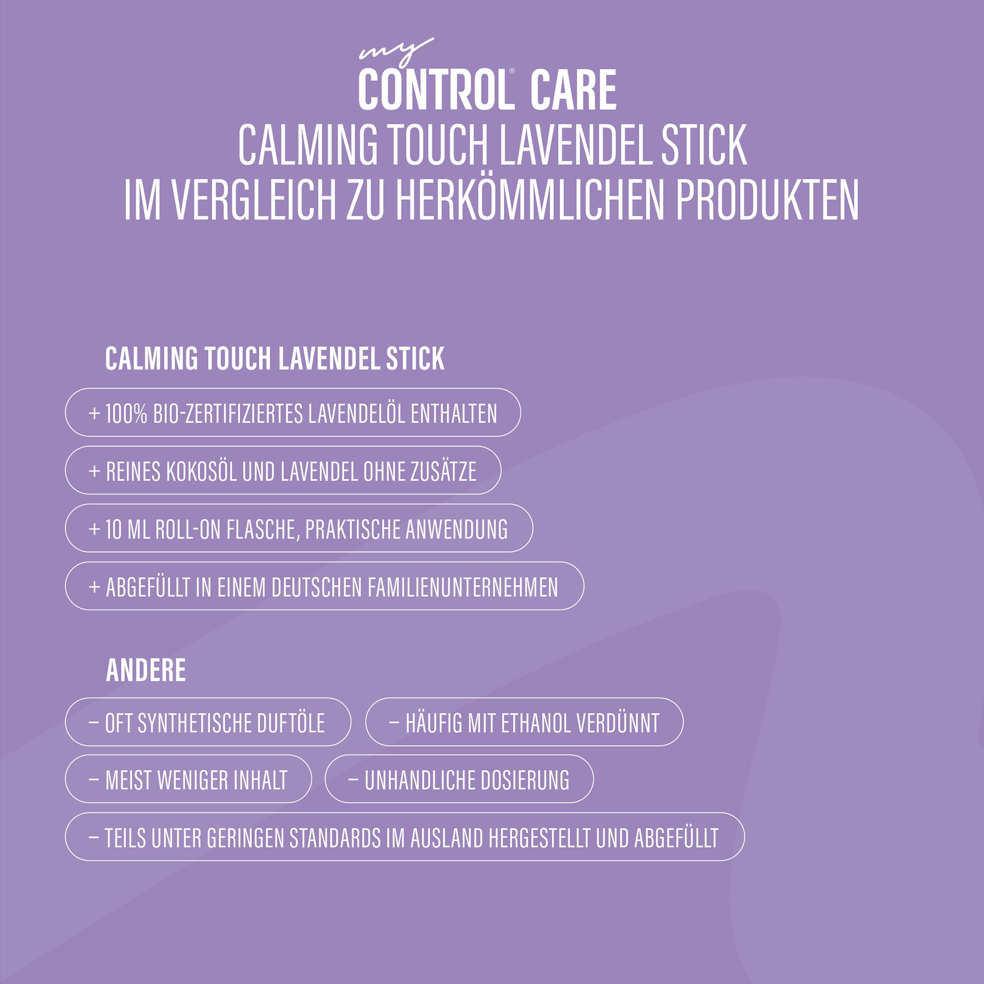 my Control® Care Calming Touch Lavendel