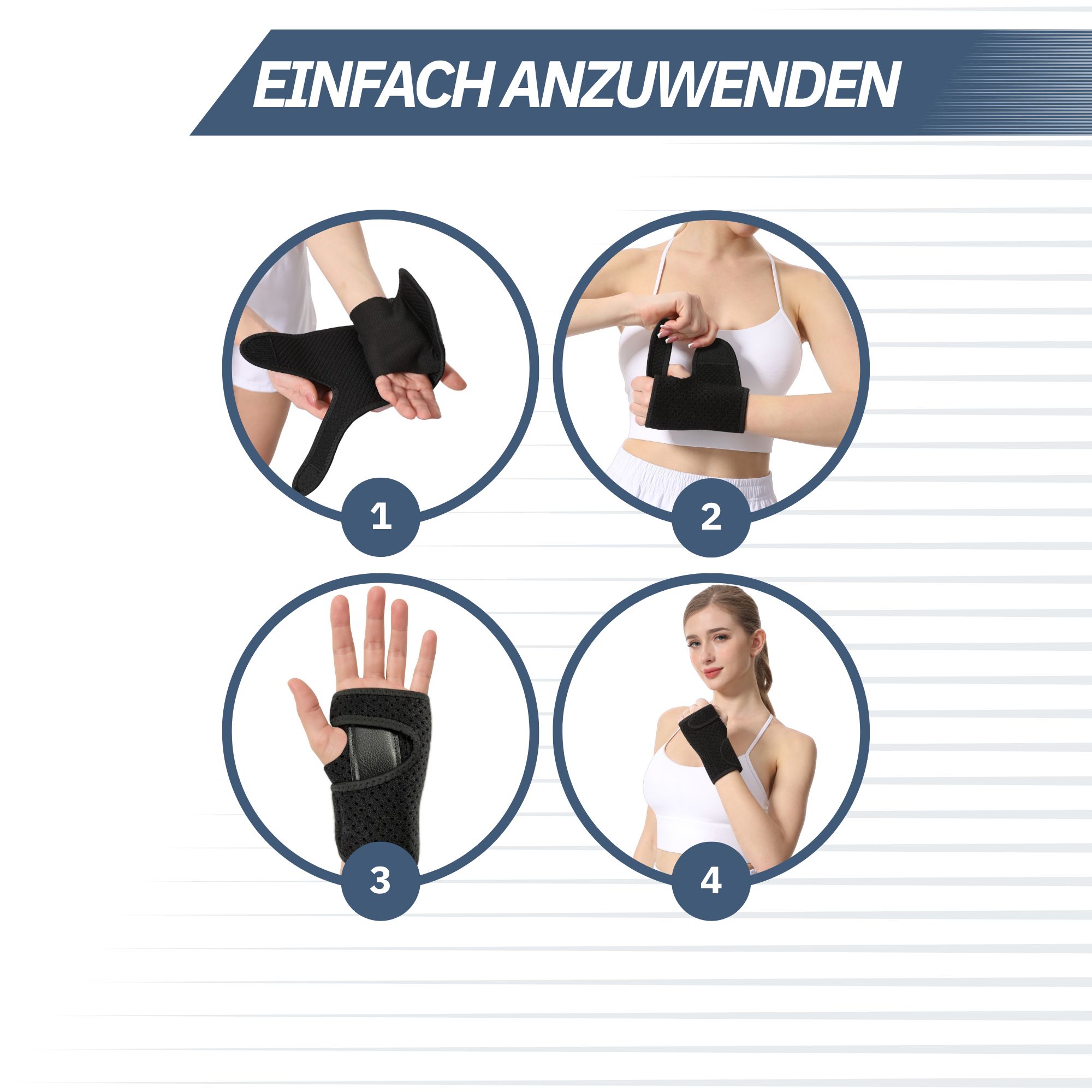 Trebin Handgelenkbandage mit Metallschiene