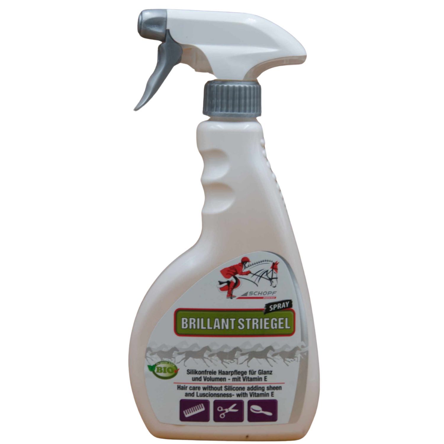 Schopf Brillant Mähnen und Schweifspray