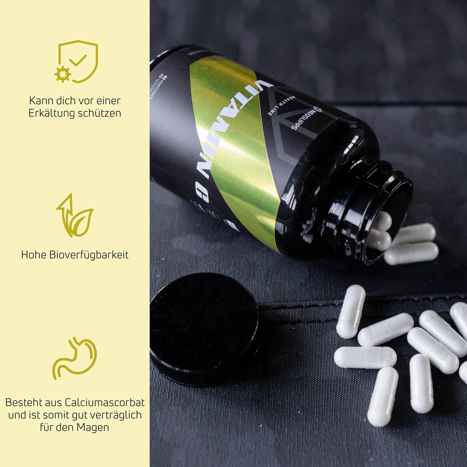 Neosupps Vitamin C hochdosiert, Vegan