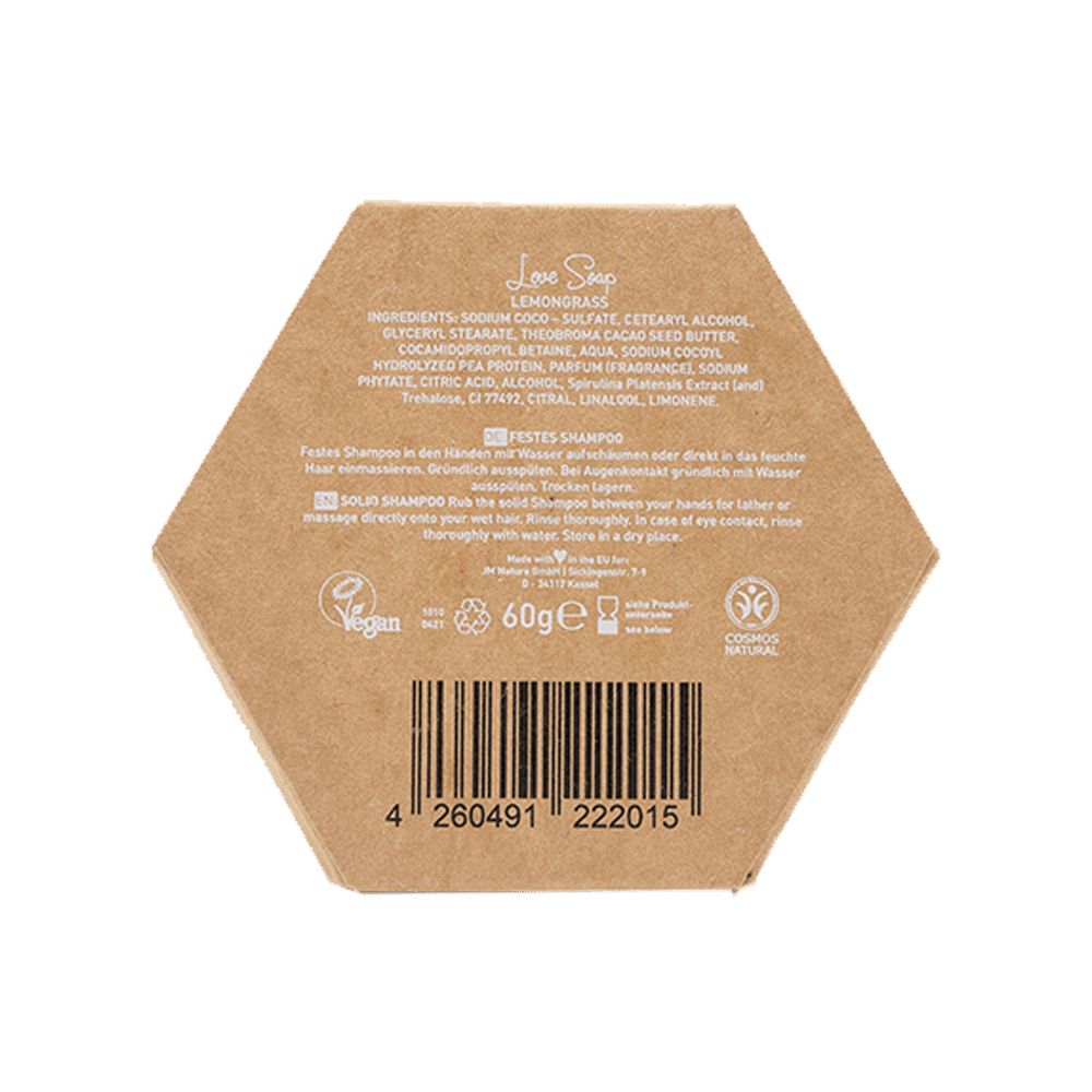 Ben & Anna - Festes Shampoo - Love Soap Lemongrass