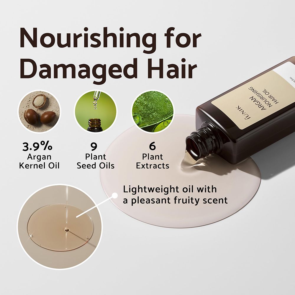 IUNIK Argan Nourishing Hair oil
