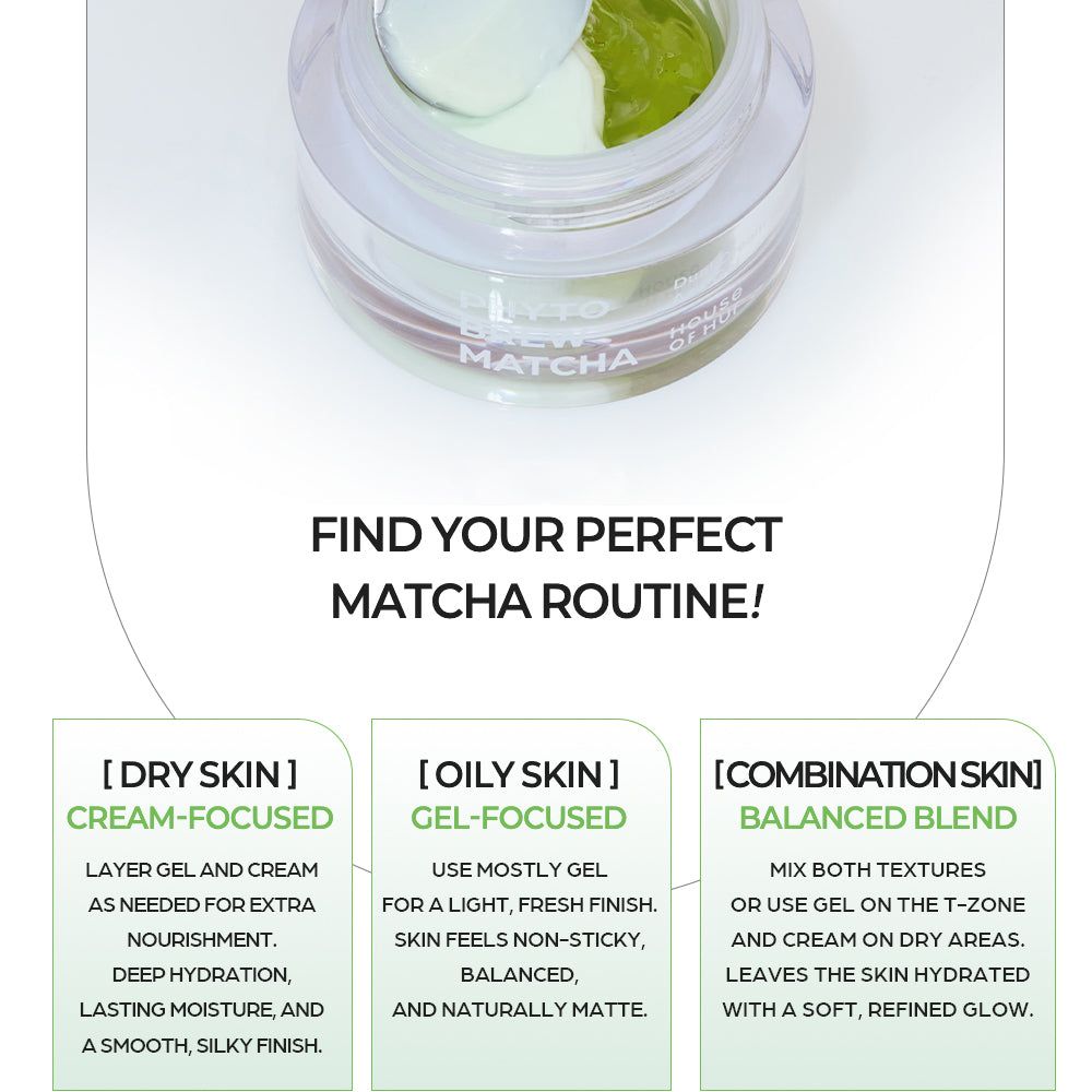 HOUSE OF HUR Phyto Brew Matcha Dual Cream & Gel