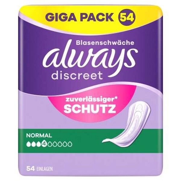 Always Discreet Inkontinenz-Slipeinlagen Normal