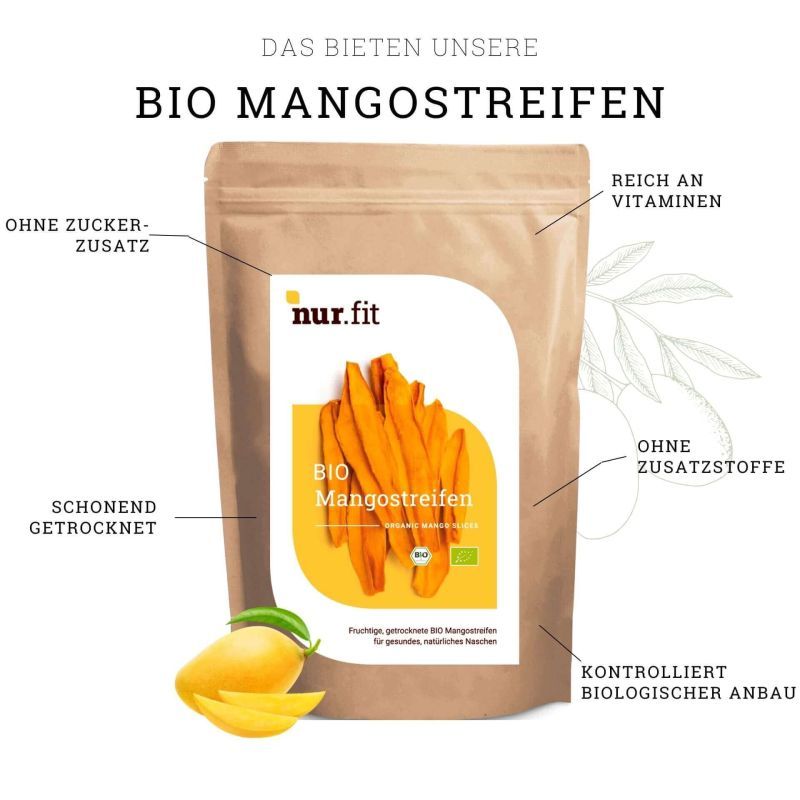nur.fit BIO Mangostreifen