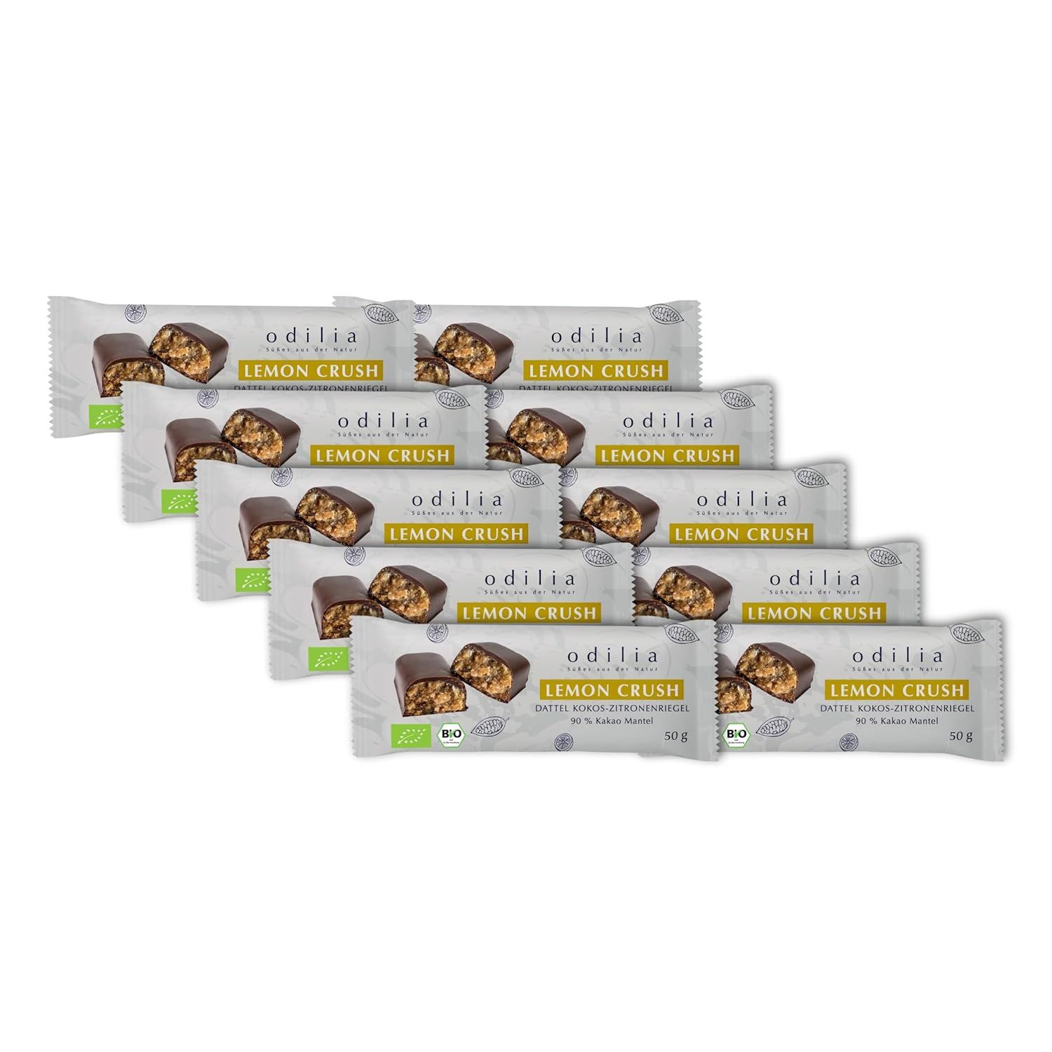 odilia Lemon Crush Dattel-Kokos-Zitronenriegel