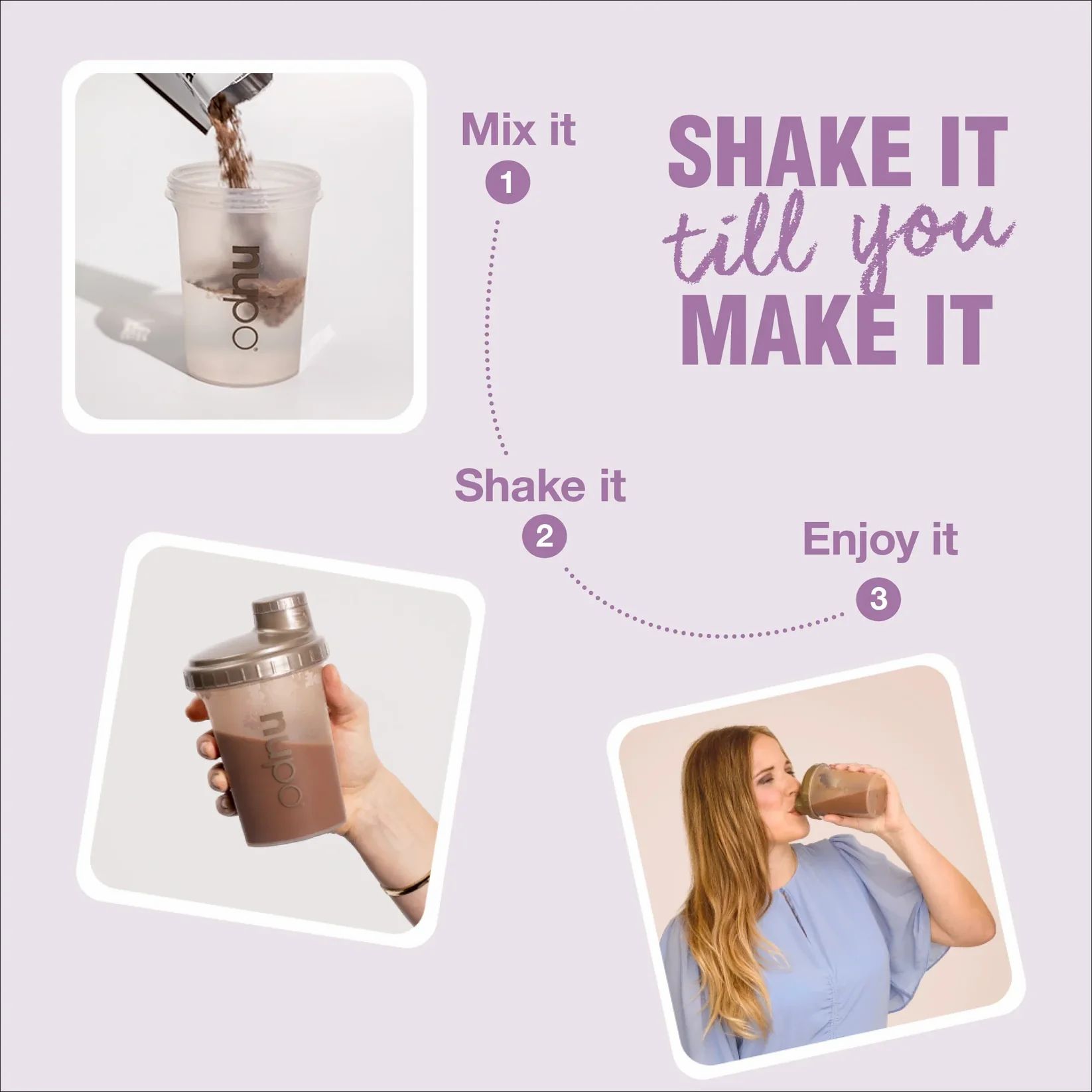 nupo Diet Shake Blueberry Raspberry