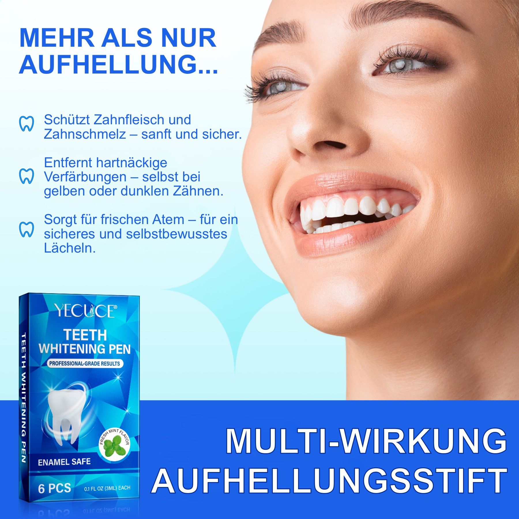 P-beauty Zahnaufhellung Gel Stift für Weiße Zähne Teeth Whitening Bleaching Pen