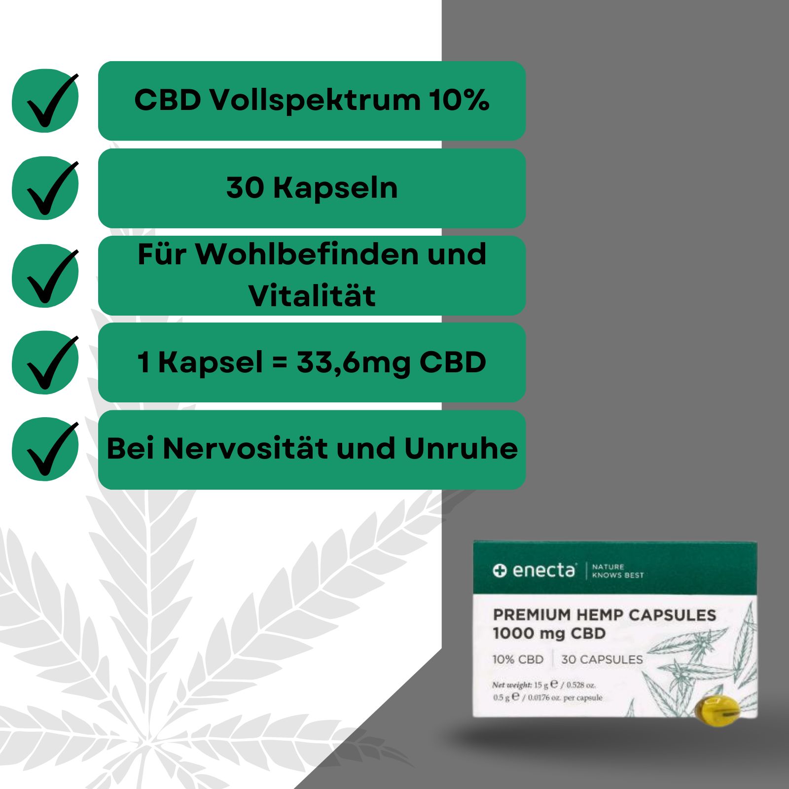 Weedness - CBD Öl Kapseln 10%