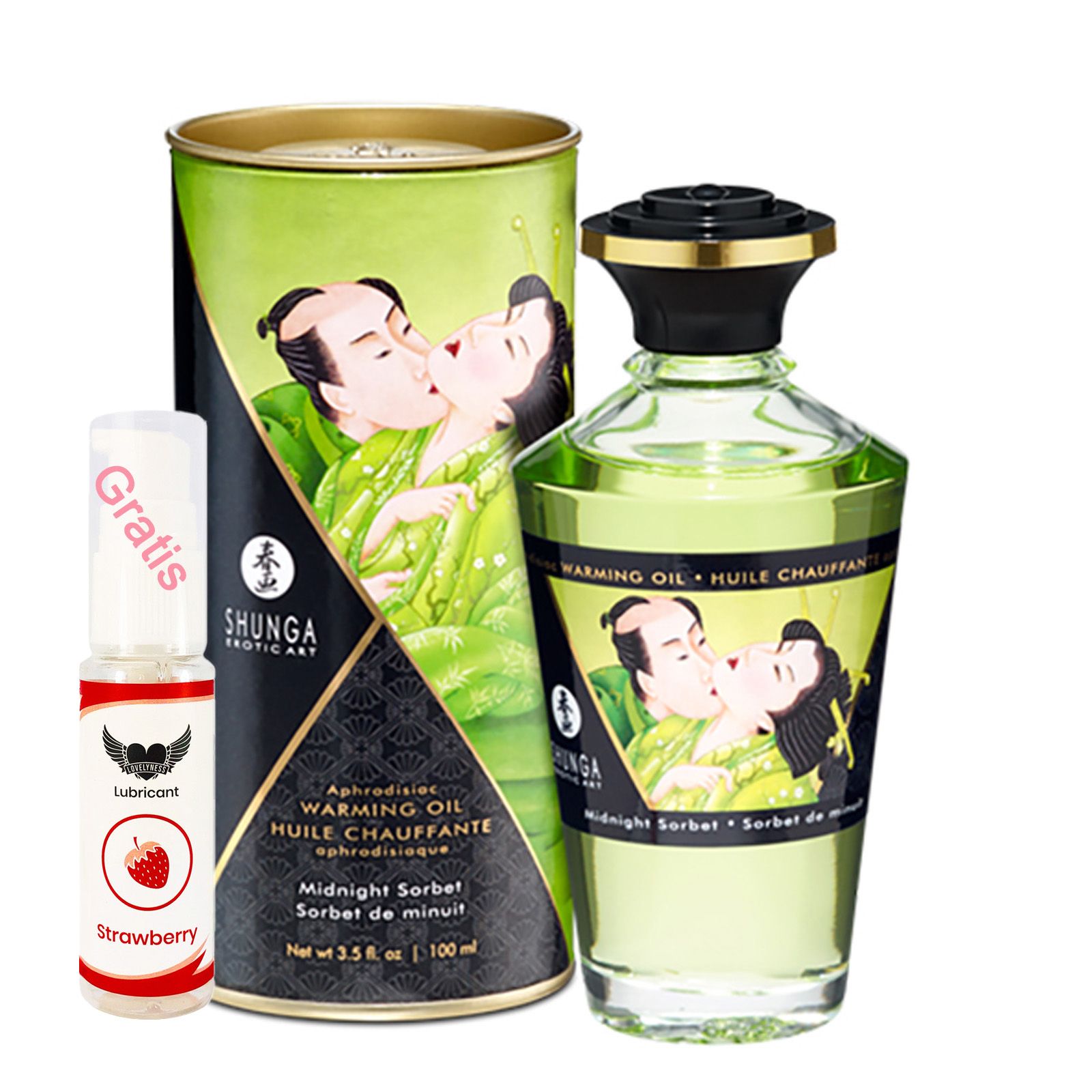 Shunga - Massageöl mit Aroma Midnight Sorbet