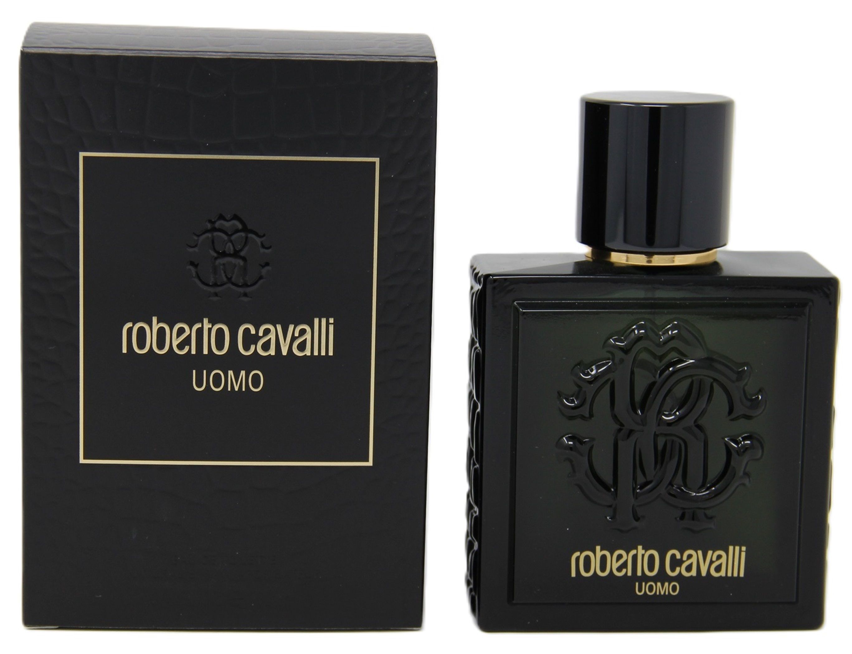 Roberto Cavalli Uomo Eau de Toilette Natürliches Spray mit Verpackung.