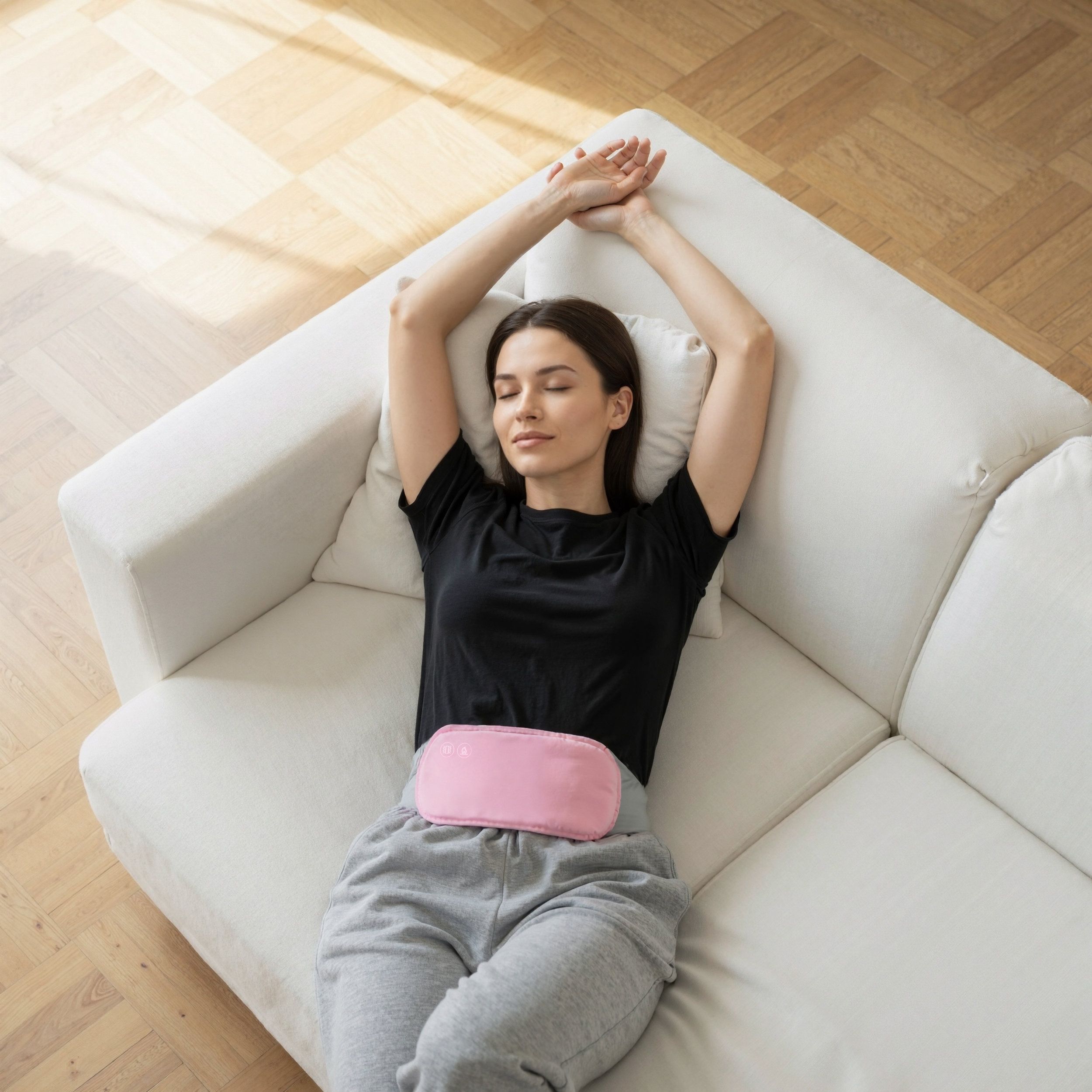 Beheizter Menstruationsgürtel aus Graphen – 3 Wärmestufen, Linderung von Menstruationsschmerzen