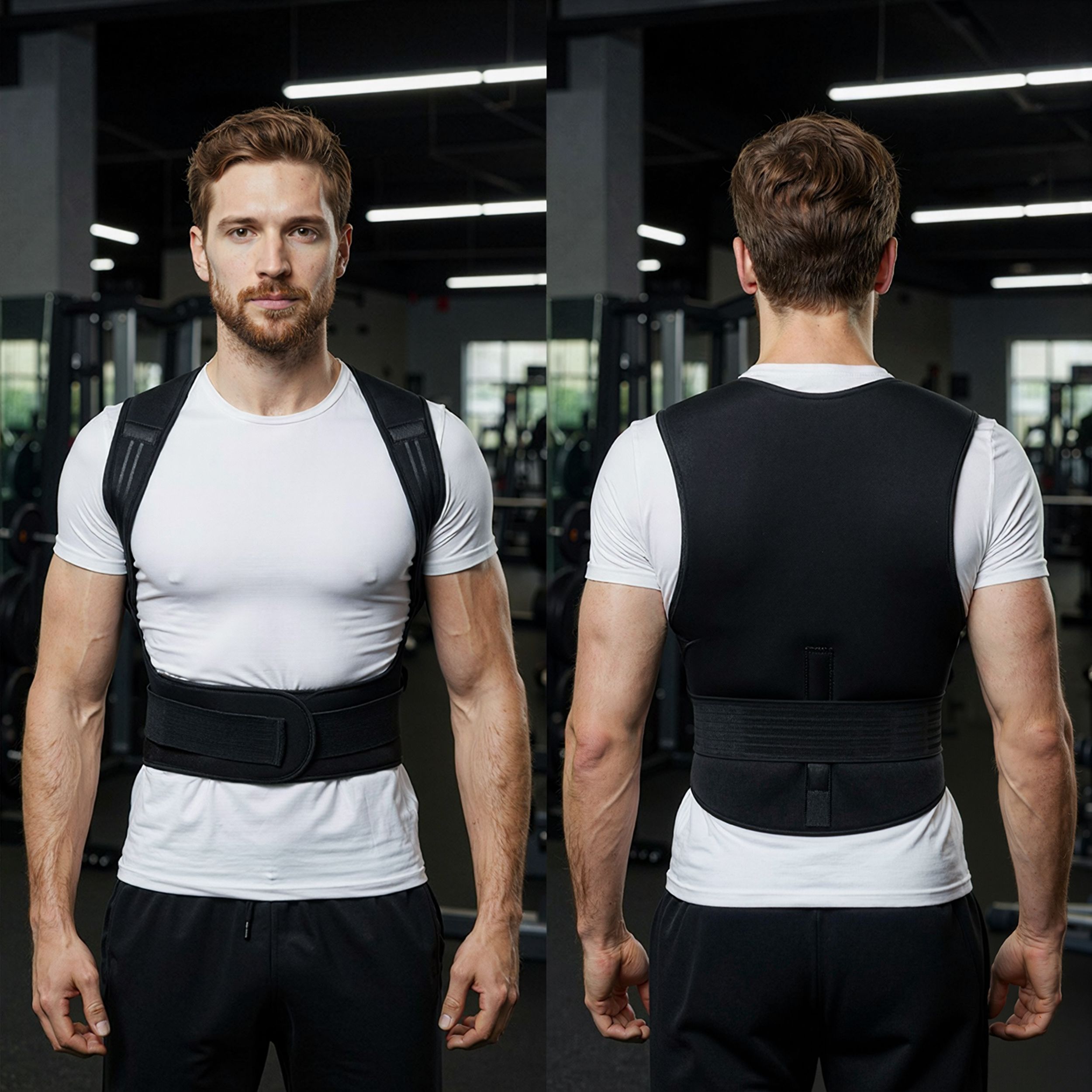 Rückenstützweste mit Wärme, Lendengurt – 111 Magnete & Turmalin, Rückenunterstützung