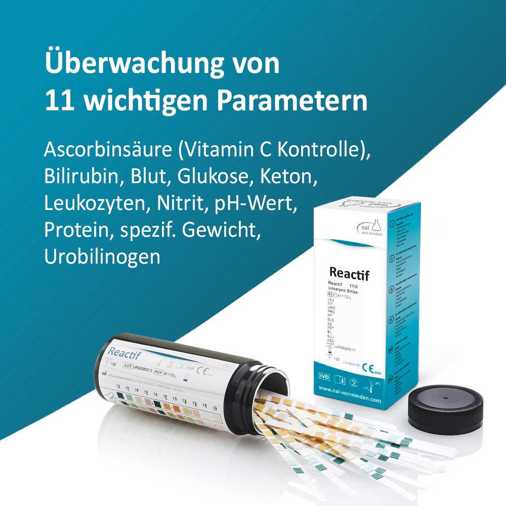 Reactif Gesundheitstest - Urin Teststreifen für 11 Parameter