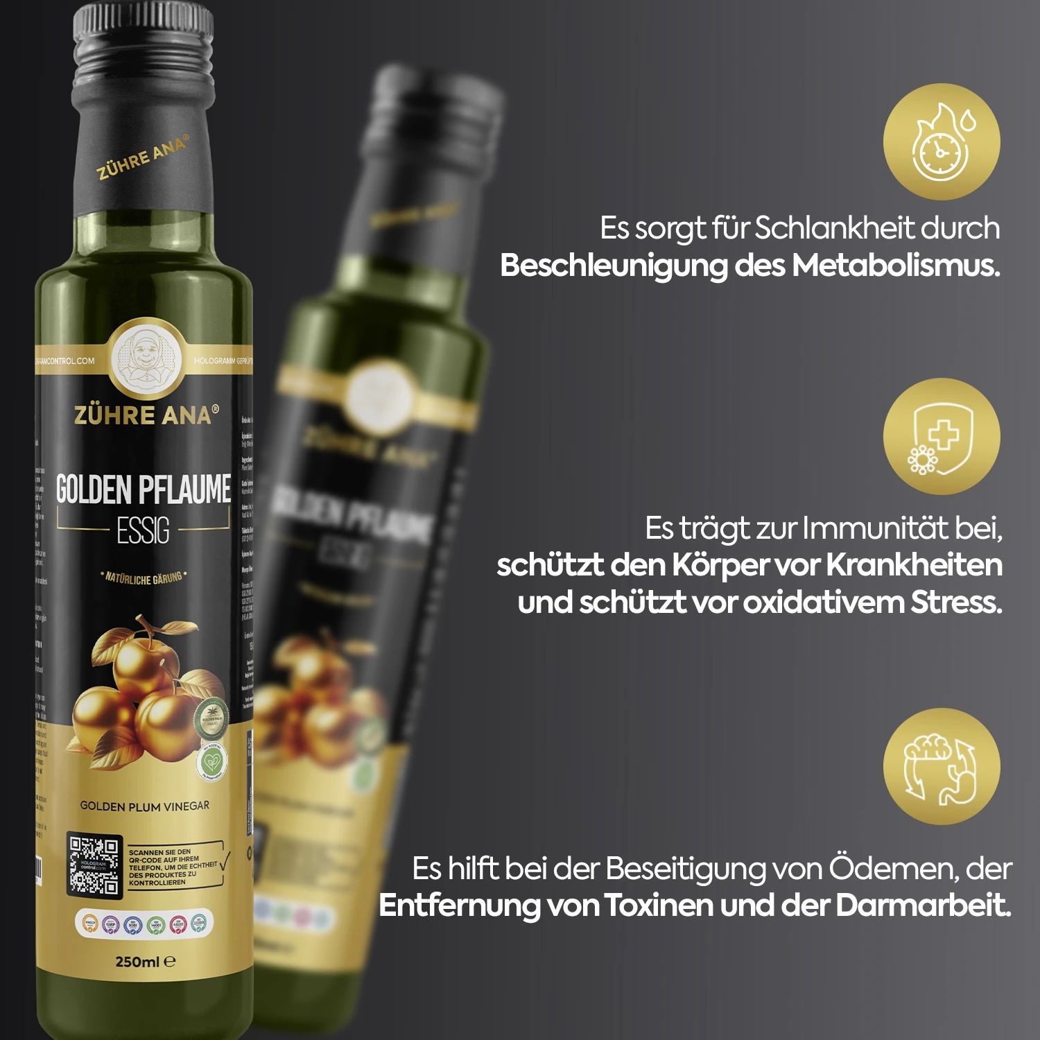 Zühre Ana | Goldener Pflaumenessig
