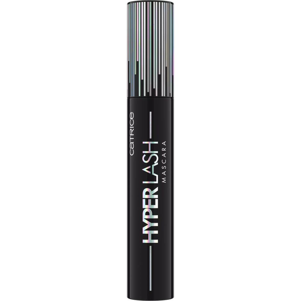 Schwarze Mascara-Tube mit silberner Kappe. Aufschrift: Hyper Lash Mascara.