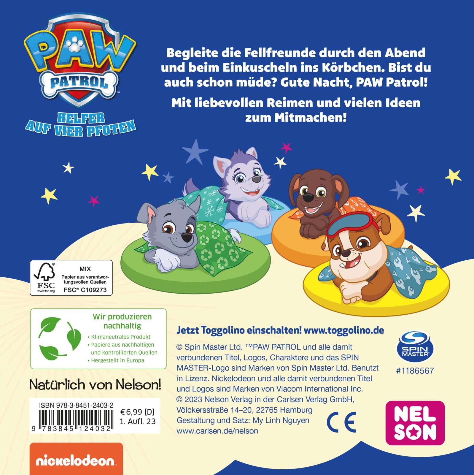 PAW Patrol: Ab ins Bett, PAW Patrol!