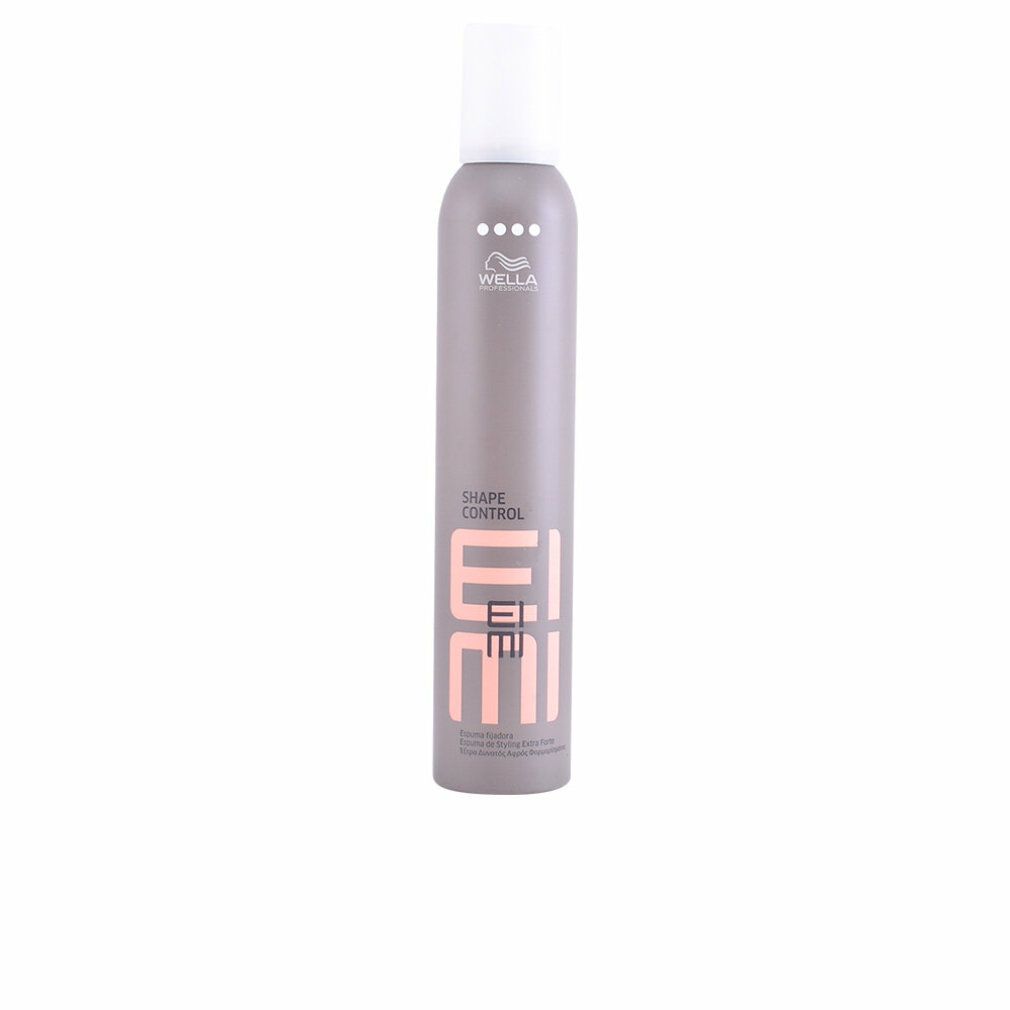 Graue Sprühflasche mit weißem Deckel. Aufschrift: EIMI Shape Control. Marke: Wella.