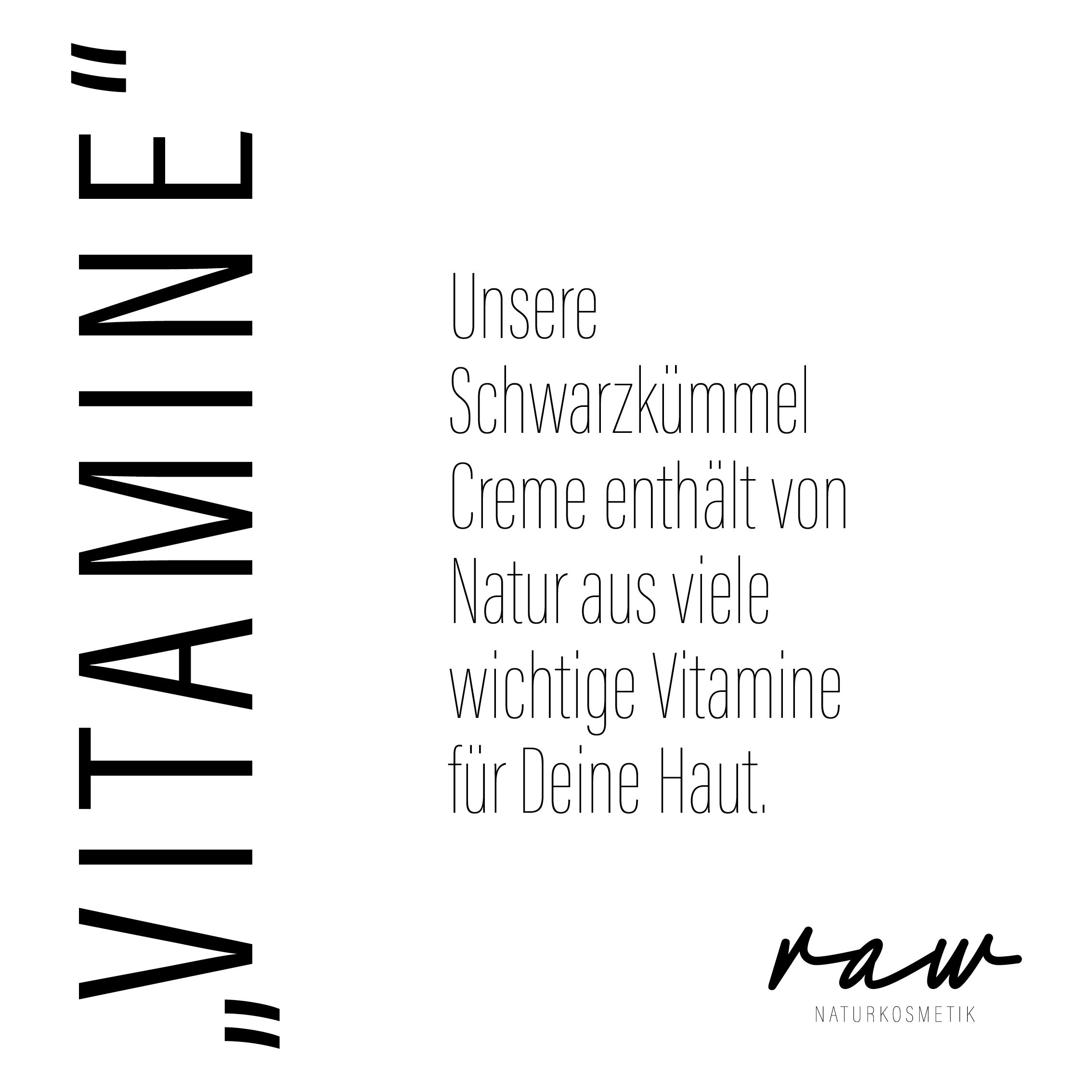 raw Naturkosmetik Gesichtscreme Schwarzkümmel