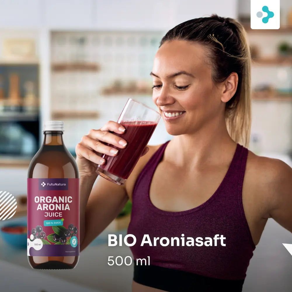 FutuNatura BIO Aroniasaft – 100 % Direktsaft