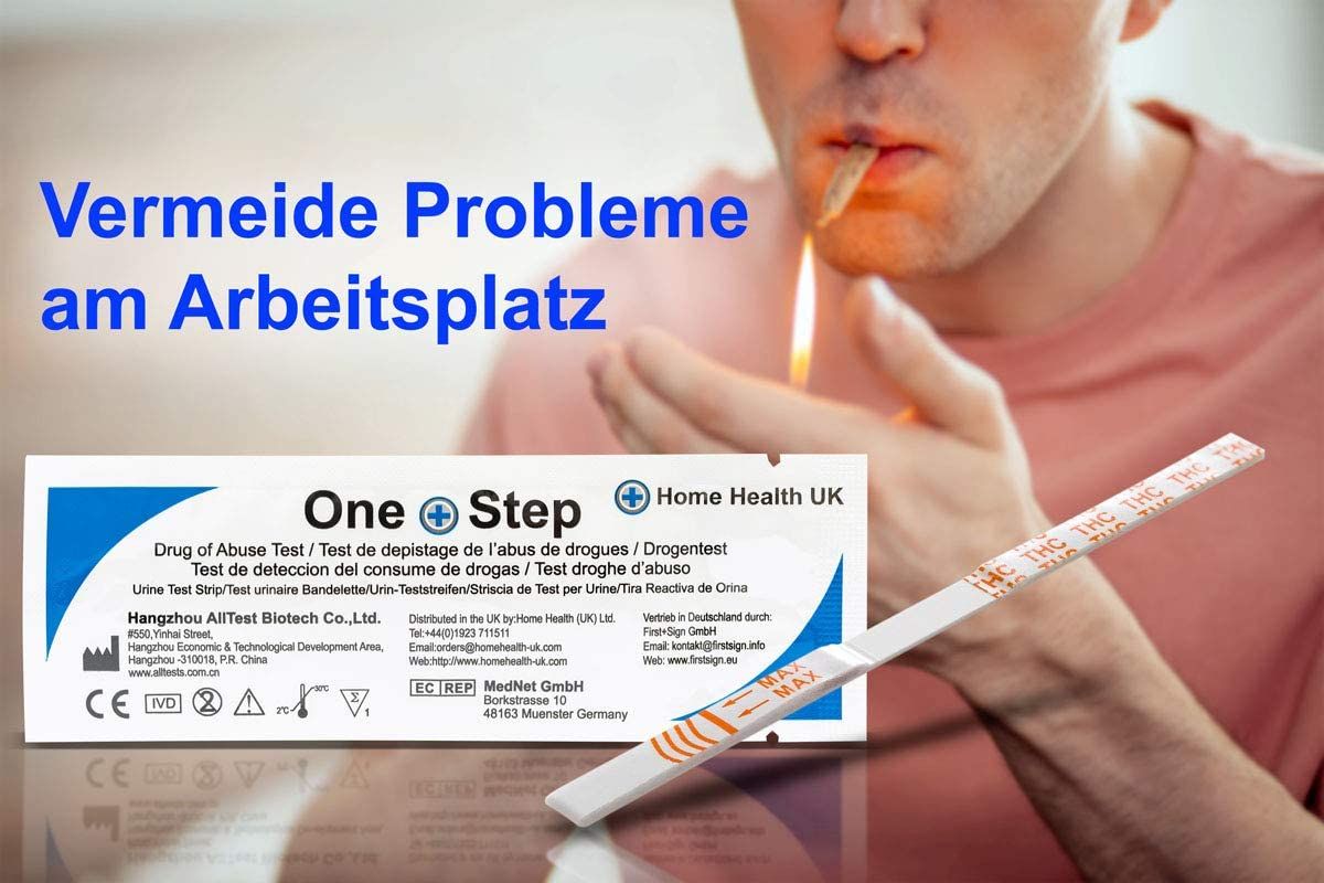 One+Step THC Drogentest-Schnelltest - Selbsttest mit hoher Sensitivität  Cut-off: 20 ng/ml 20 St 