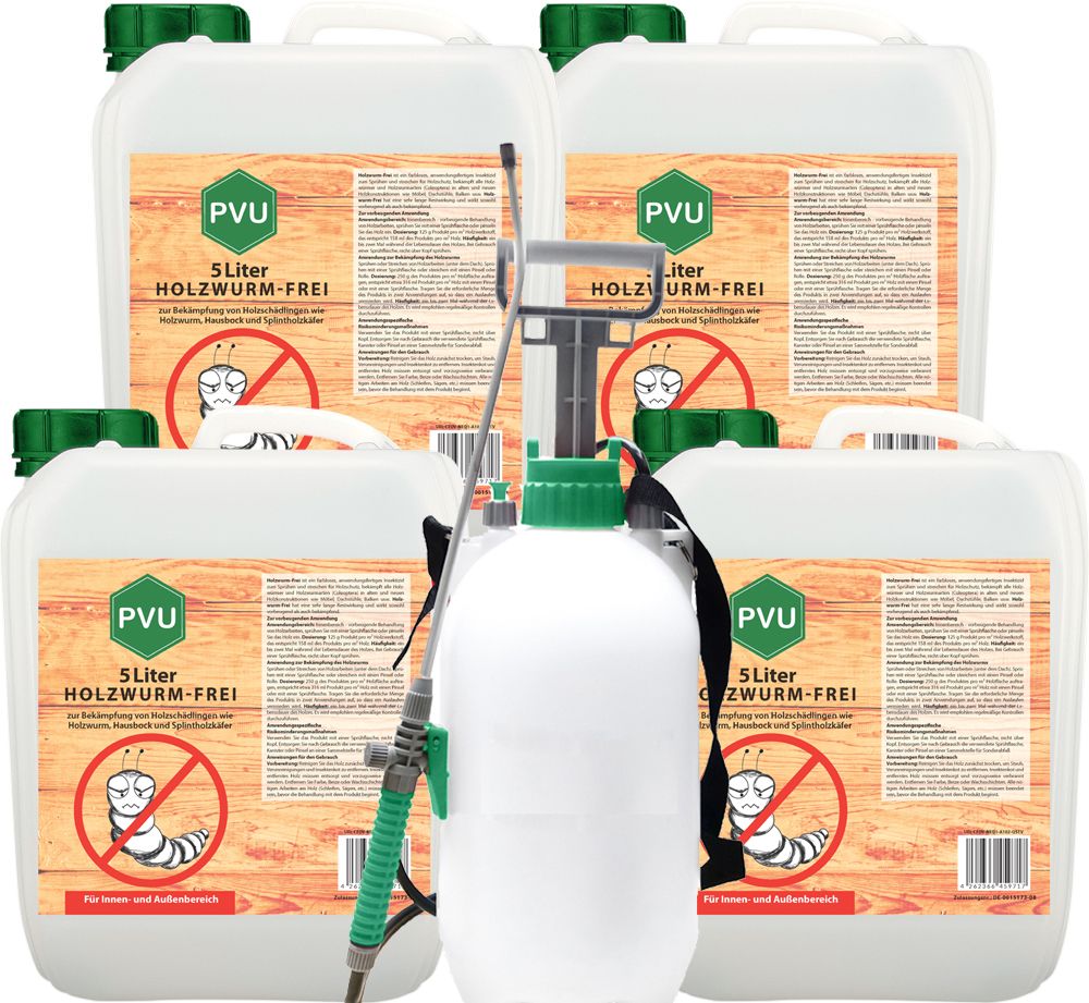 PVU Holzwurmspray zur Bekämpfung von Holwürmern und Holz Schädlingen