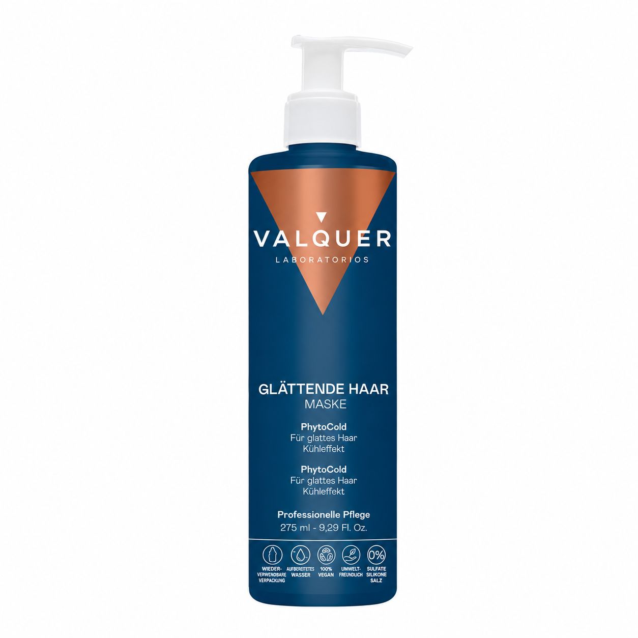 Valquer Glättende Haarmakse mit Pumpspender, 275 ml.