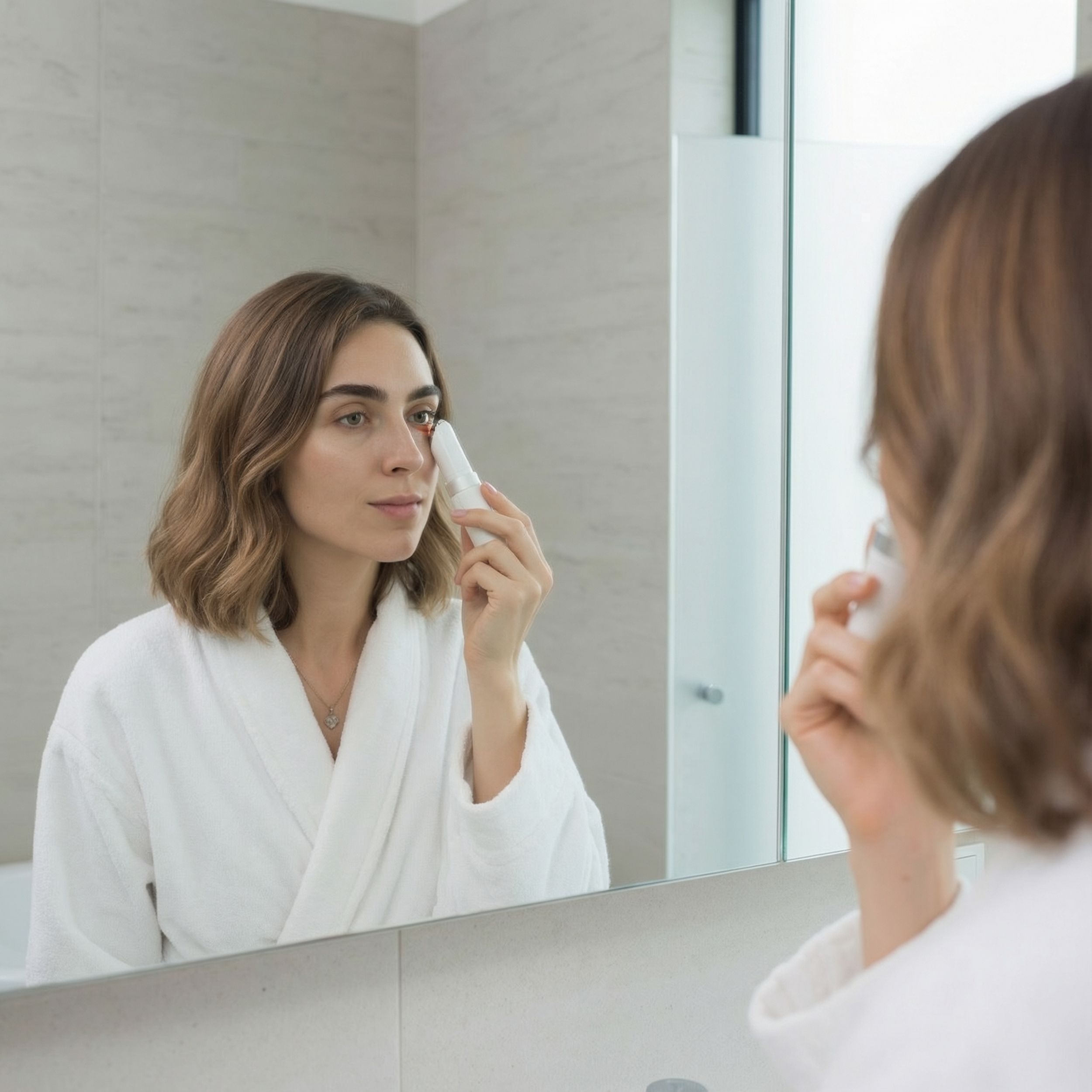 Präzisionsgerät für die Augenpartie mit EMS & LED – Gegen Augenringe, Falten & Wärme