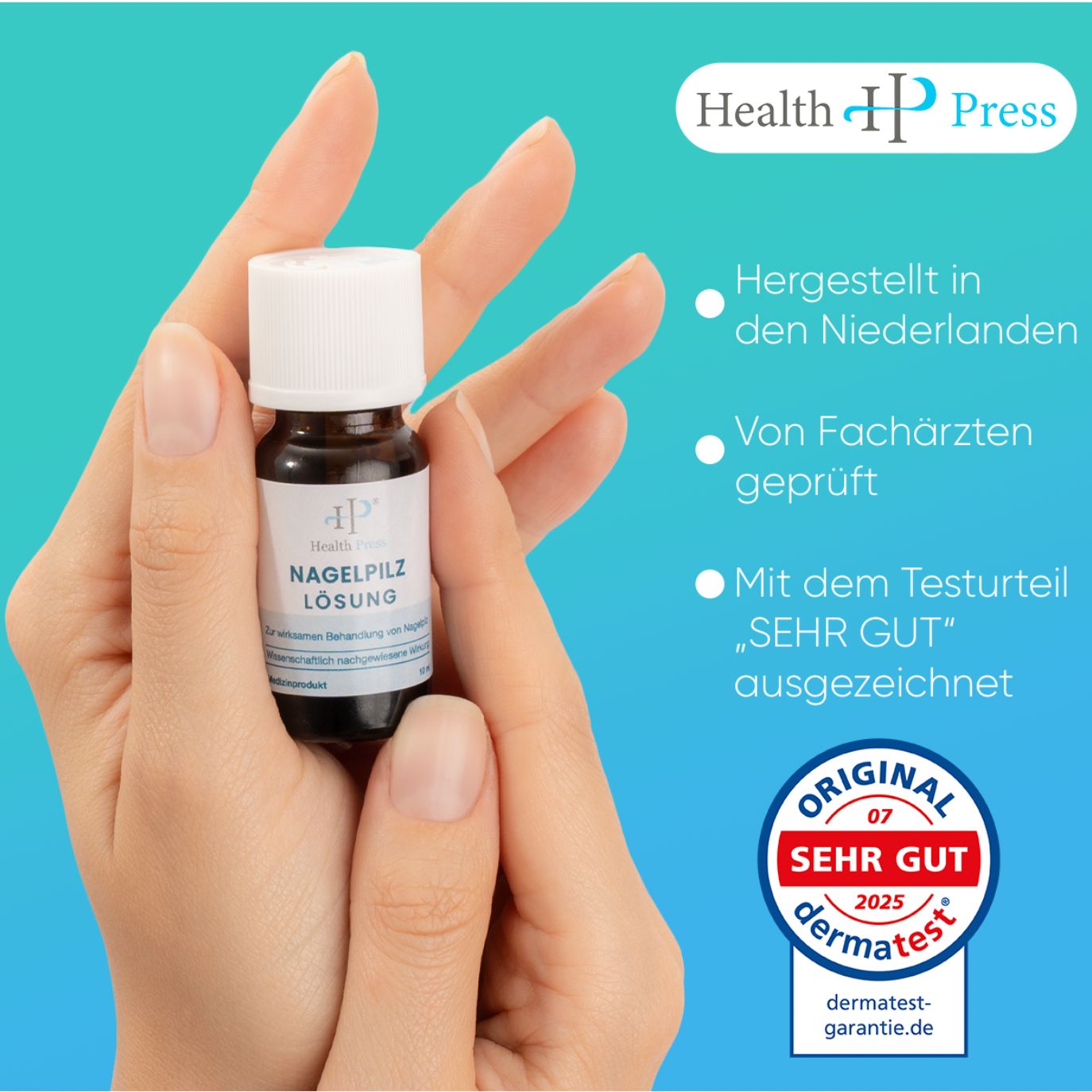 Health Press Nagelpilzkur 3er Set – Nagelpilz Lack für schnelle & effektive Behandlung