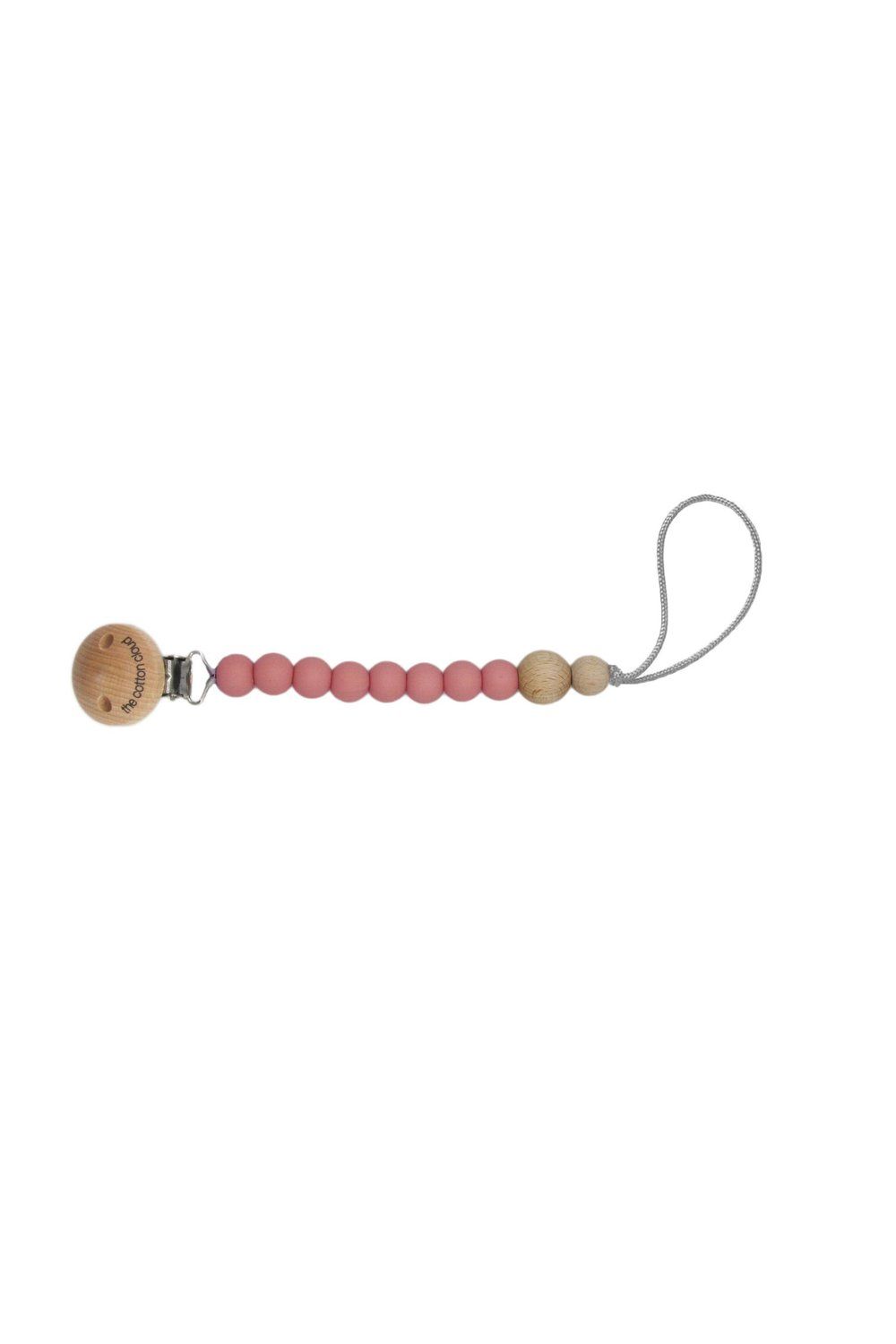 the cotton cloud Schnullerkette Round Rose