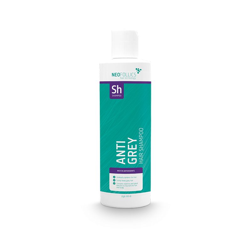 Neofollics Anti-Grauhaar-Shampoo Flasche. 250 ml.