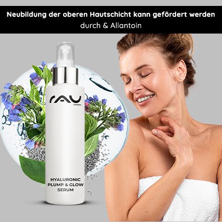 RAU Cosmetics Hyaluronic Plump & Glow Serum - Feuchtigkeitsserum für pralle, strahlende Haut