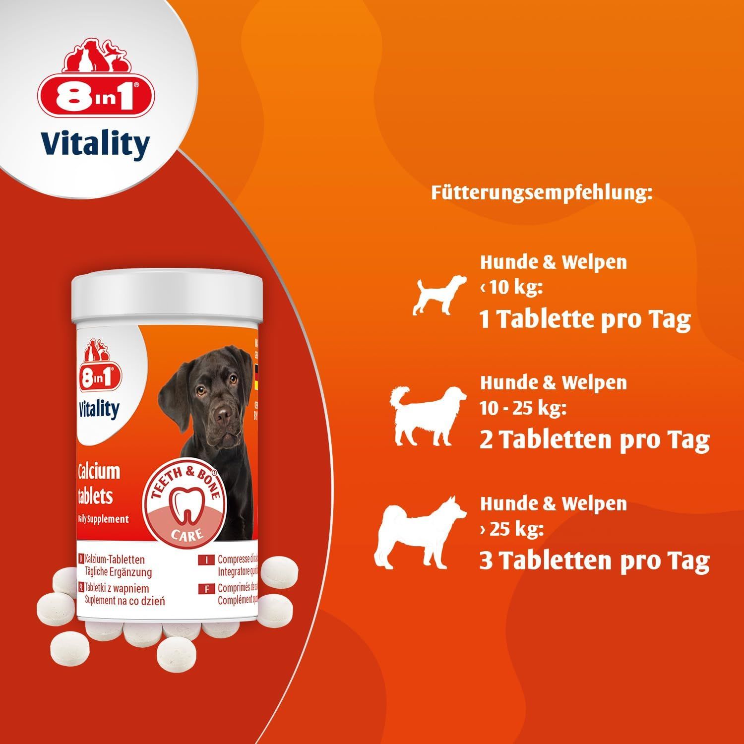 8in1 Kalzium Tabletten