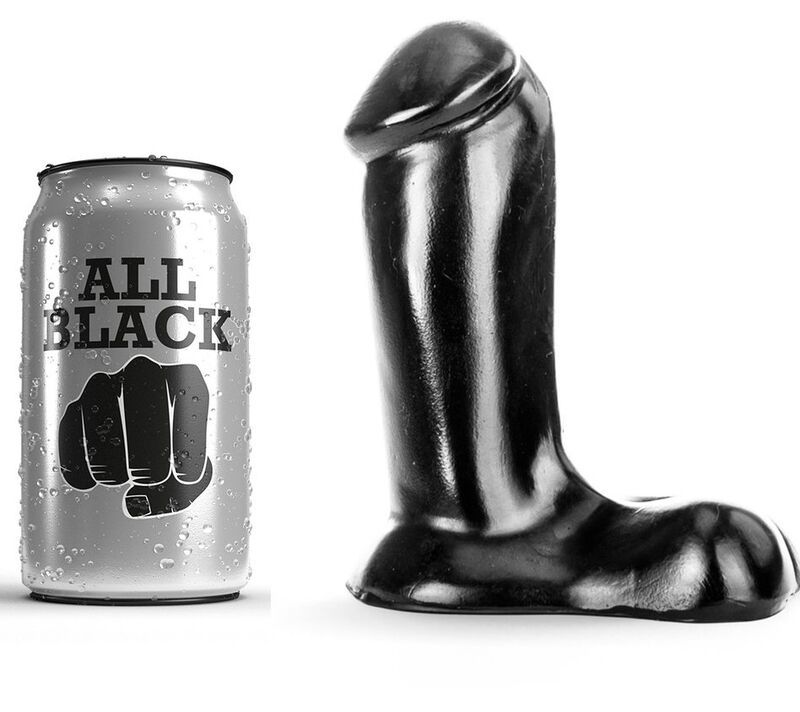 All Black - Dunker Dildo mit breiter Basis