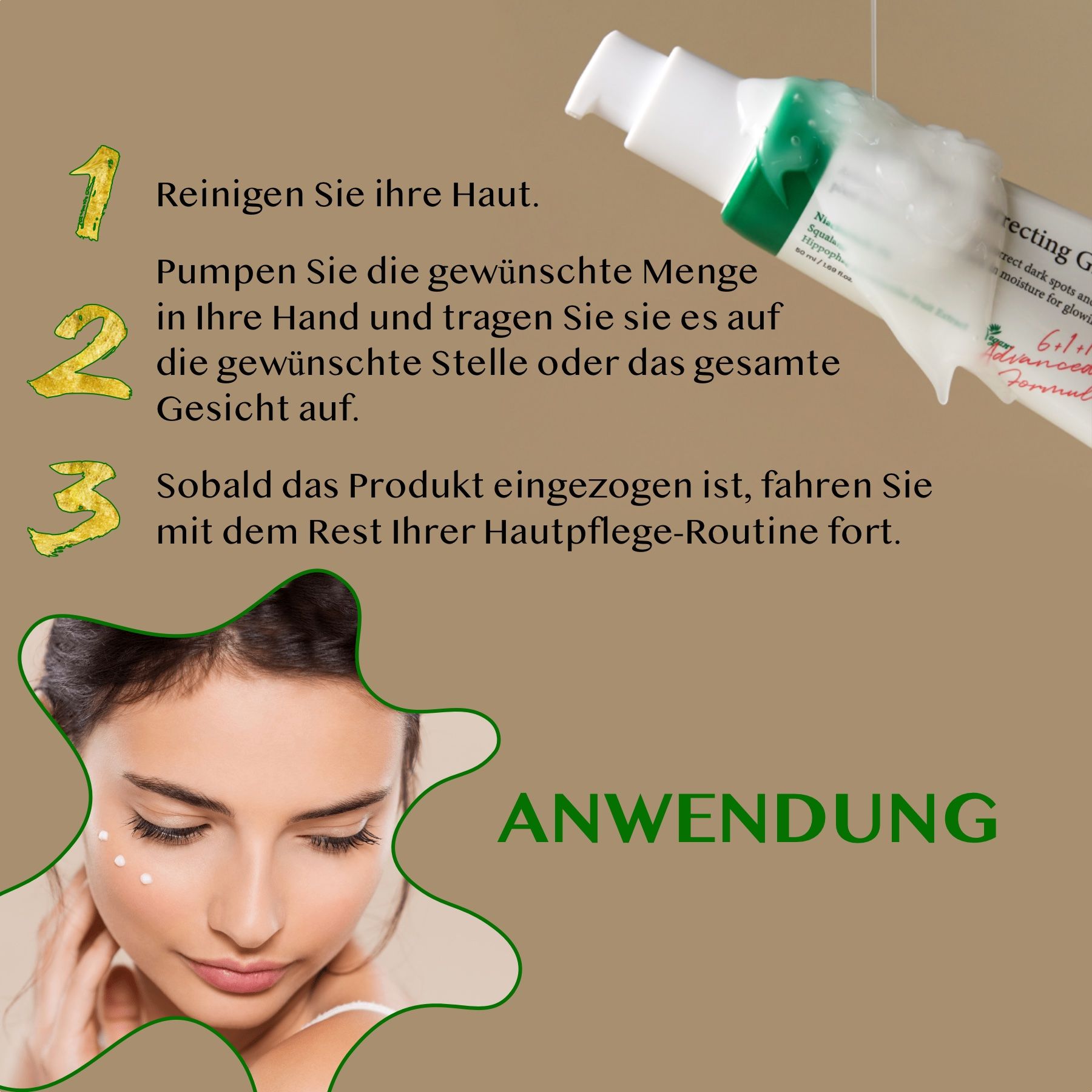 AXIS-Y Anti-Falten-Serum Dark Spot Correcting Glow Serum 5 % Niacinamide Hyperpigmentierung