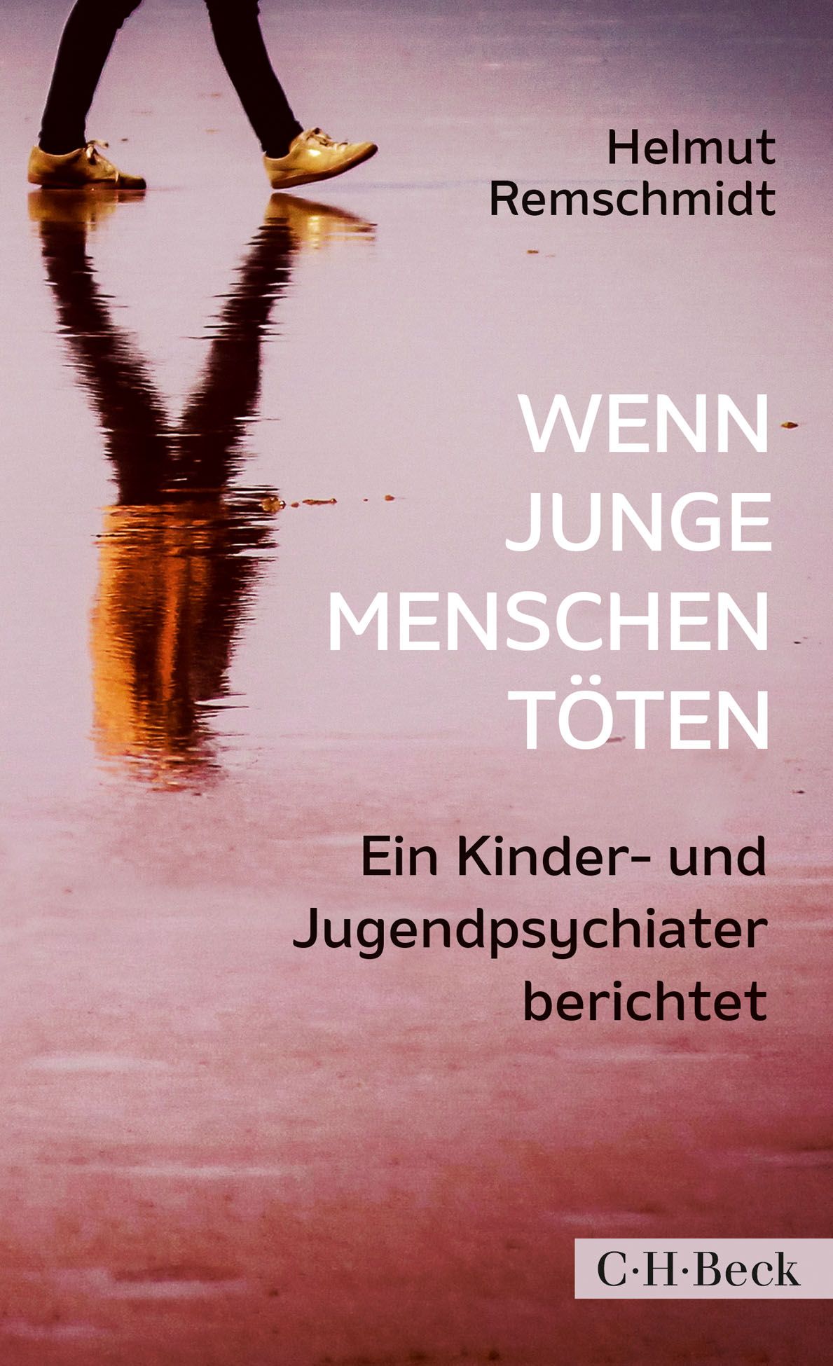Buchcover: "Wenn junge Menschen töten". Autor Helmut Remschmidt. Titel in weißer Schrift. Verlag C.H.Beck.