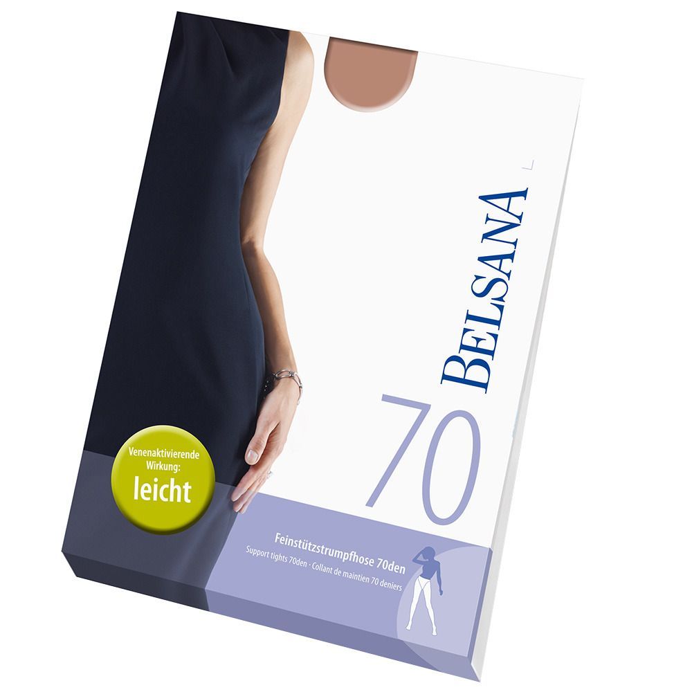 Belsana 70den Feinstützstrumpfhose Größe 2 Konfektionsgröße 40 - 42 Sand