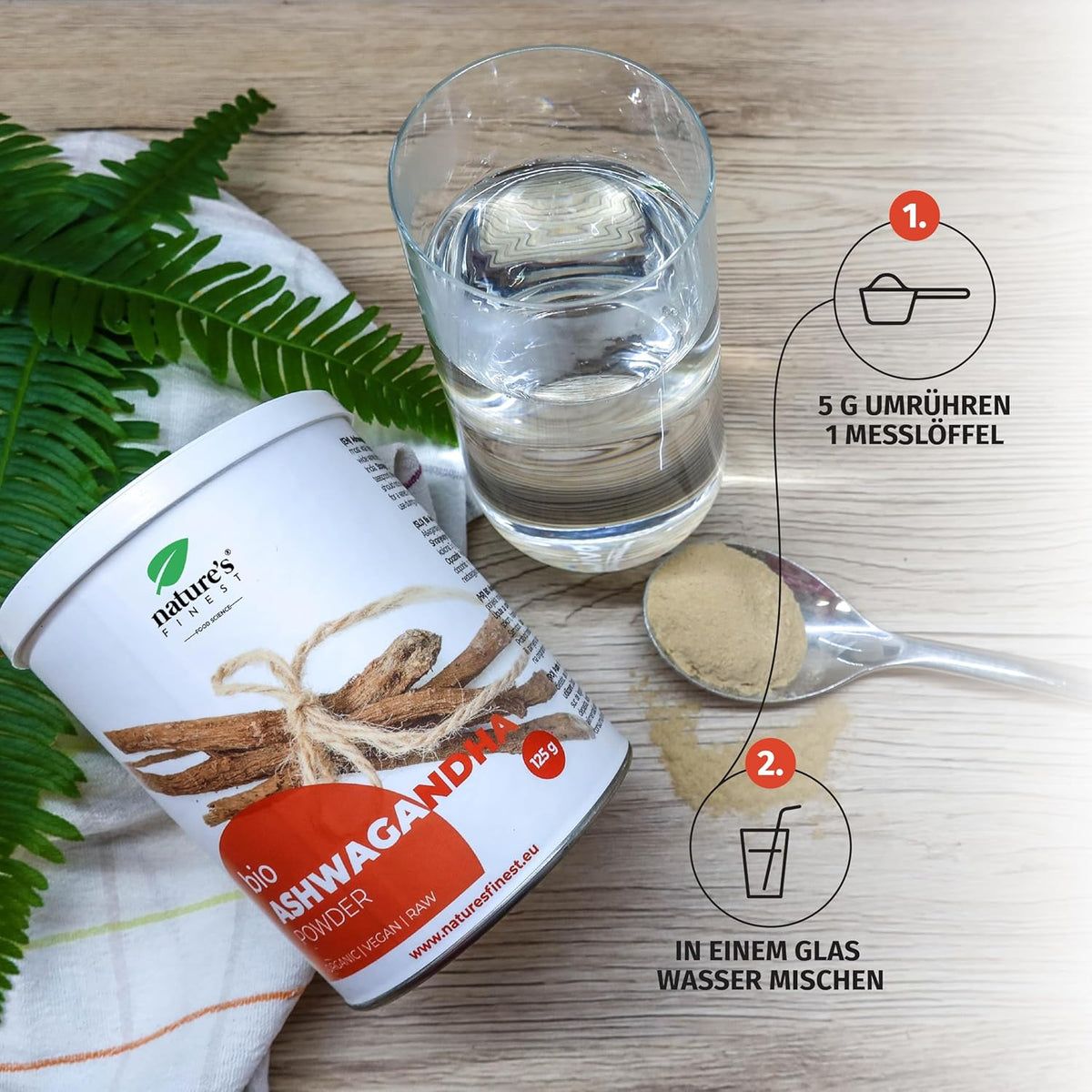 Nature's Finest Ashwagandha-Pulver