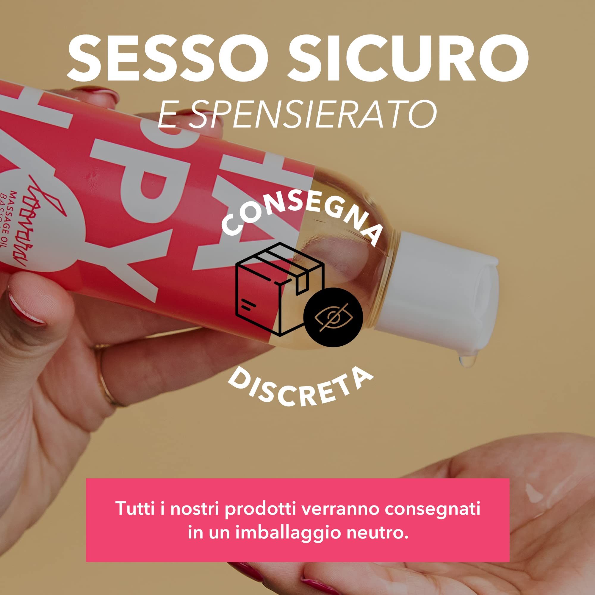 Loovara Happy Hand Massageöl Flasche mit Aufdruck 'HAPPY HAND'.