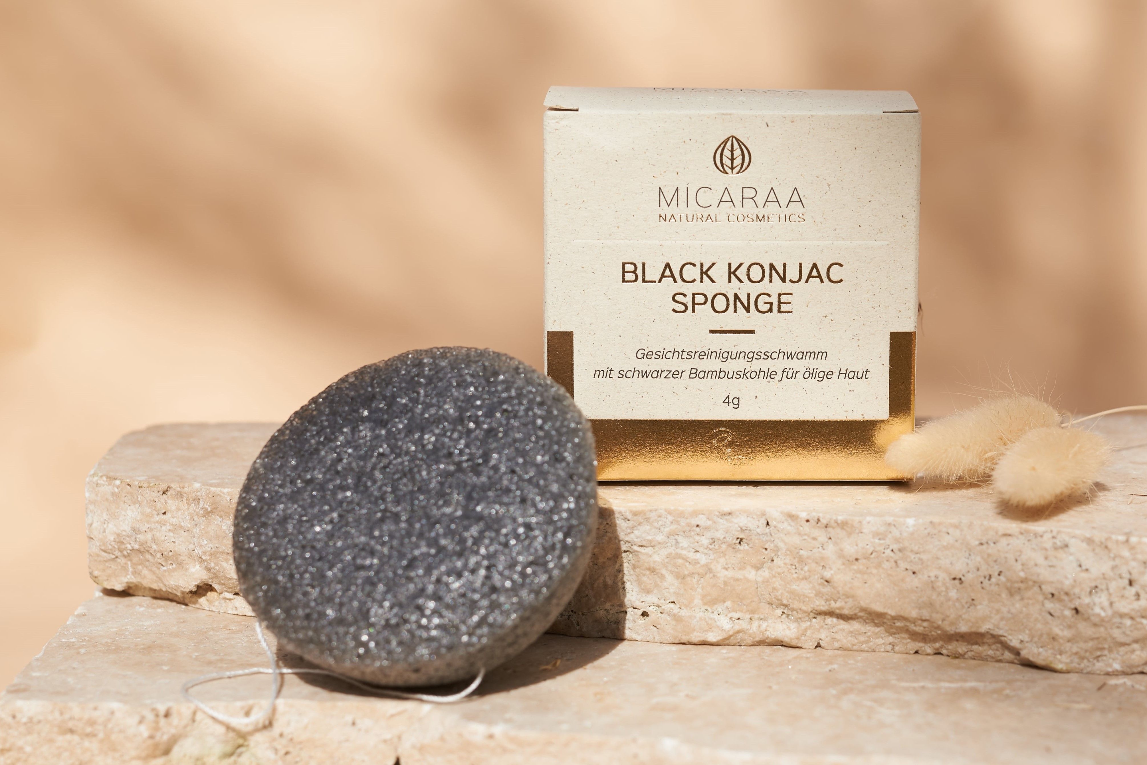 MICARAA Konjac Face Sponge für ölige Haut