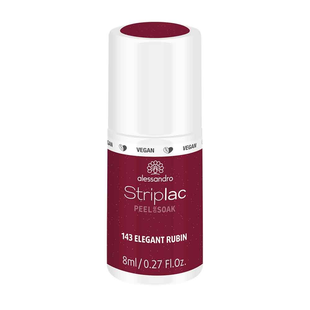 Alessandro International StripLac Peel or Soak 8 ml - 143 elegant rubin