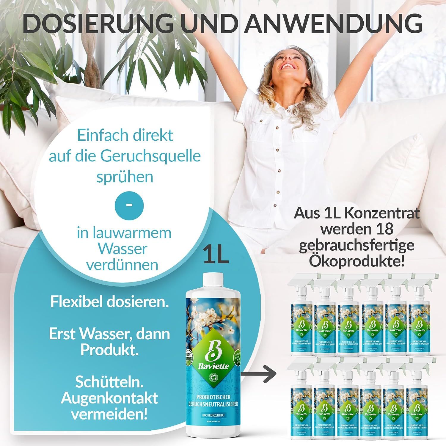 Baviette Probiotischer Geruchsneutralisierer Konzentrat