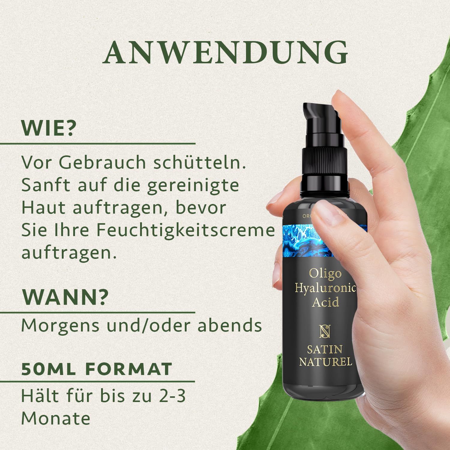 Satin Naturel Hyaluronsäure Serum