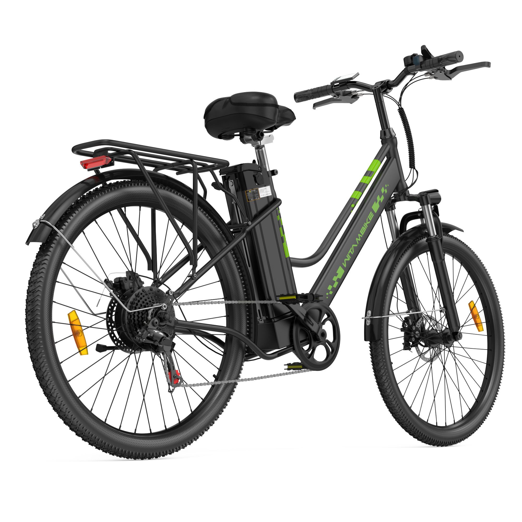 WITAMBIKE C26 E-Bike für Pendler, 36V 15Ah herausnehmbarer Akku