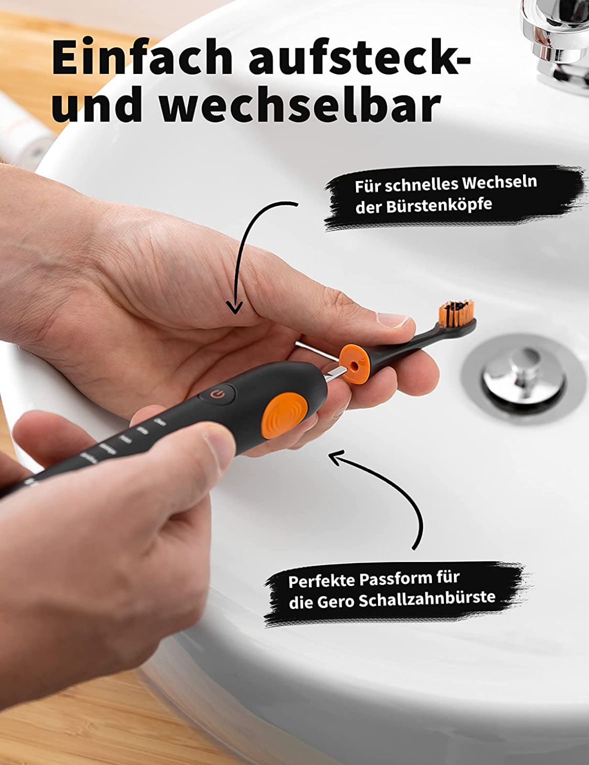 Zahnheld Bürstenkopf Basic Mini weiß (9 Stück)