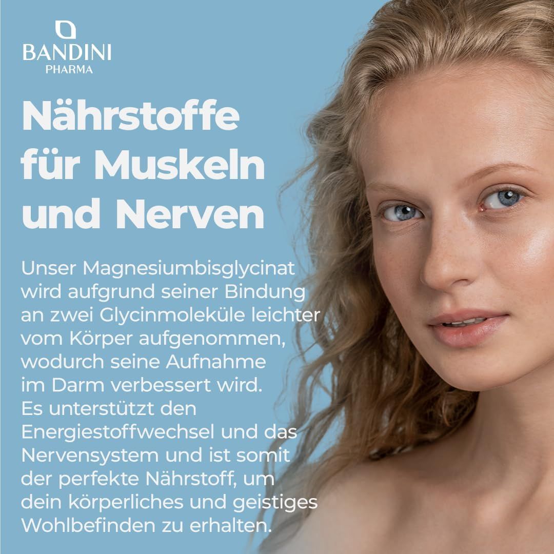 Bandini Magnesiumglycinat + Vitamin B1, B6, B12 Kapseln
