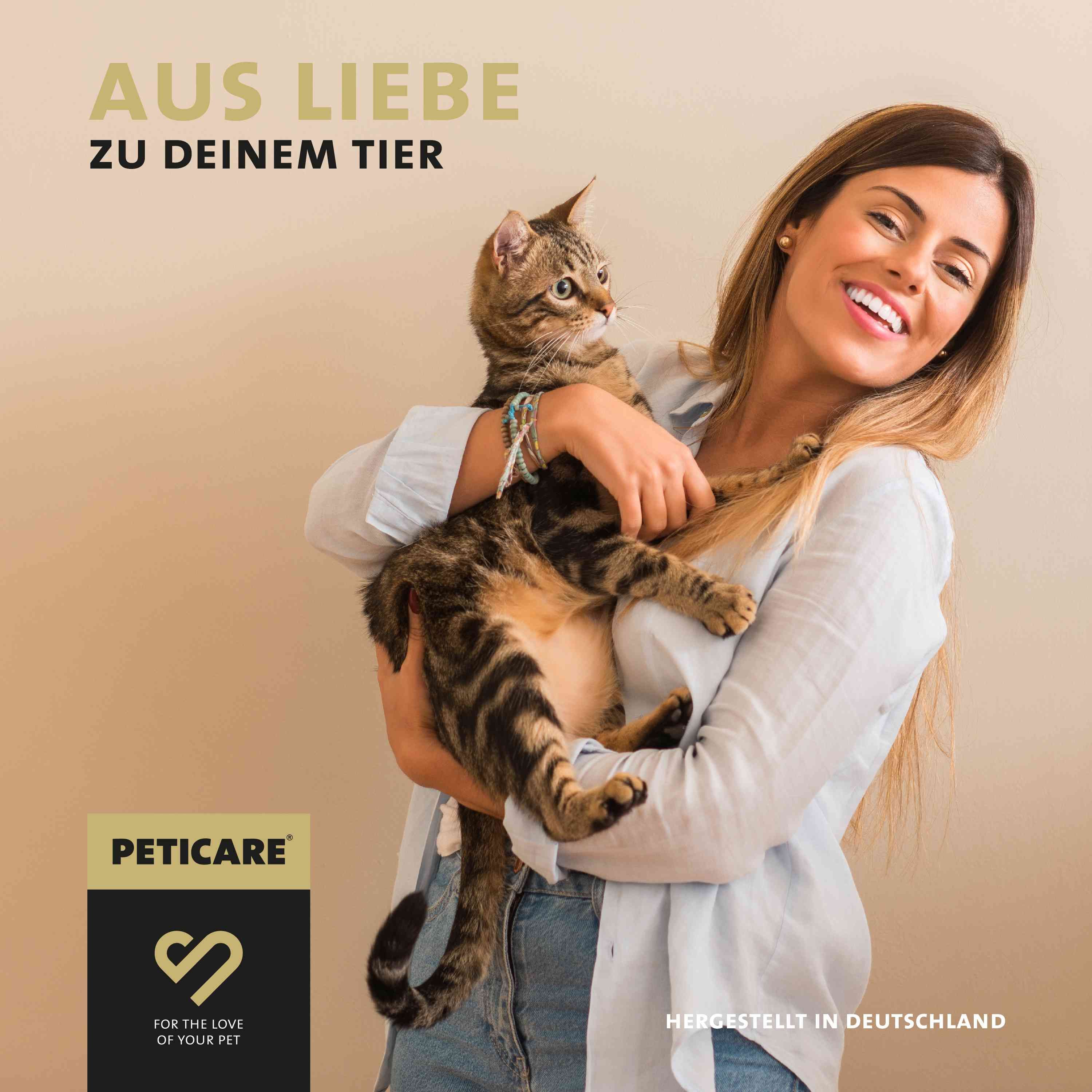 Peticare Pflanzlicher Wurm-Mix für Katzen, unterstützt Darmgesundheit kein Anthelminthikum